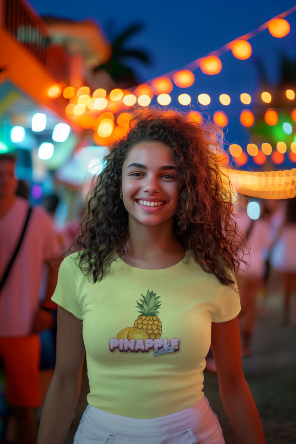 Premium Unisex Crewneck T-shirt - Pinapple Cake